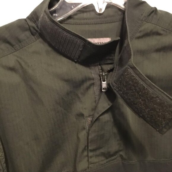5.11 Tactical Softshell Quarter Zip Military Jacket Size Medium Army Green - Picture 8 of 14